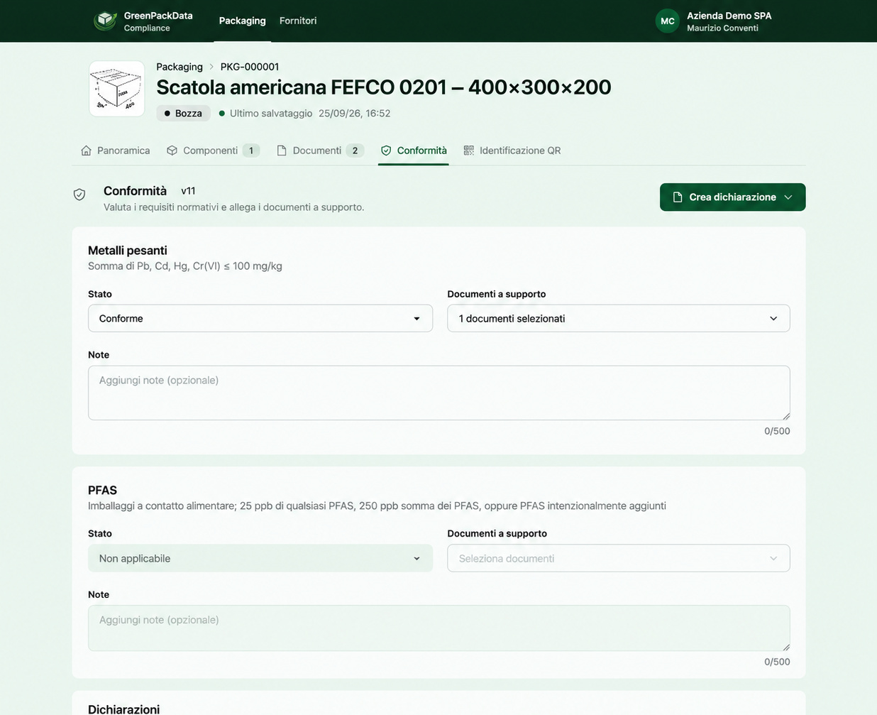Compliance assessment ready for signature